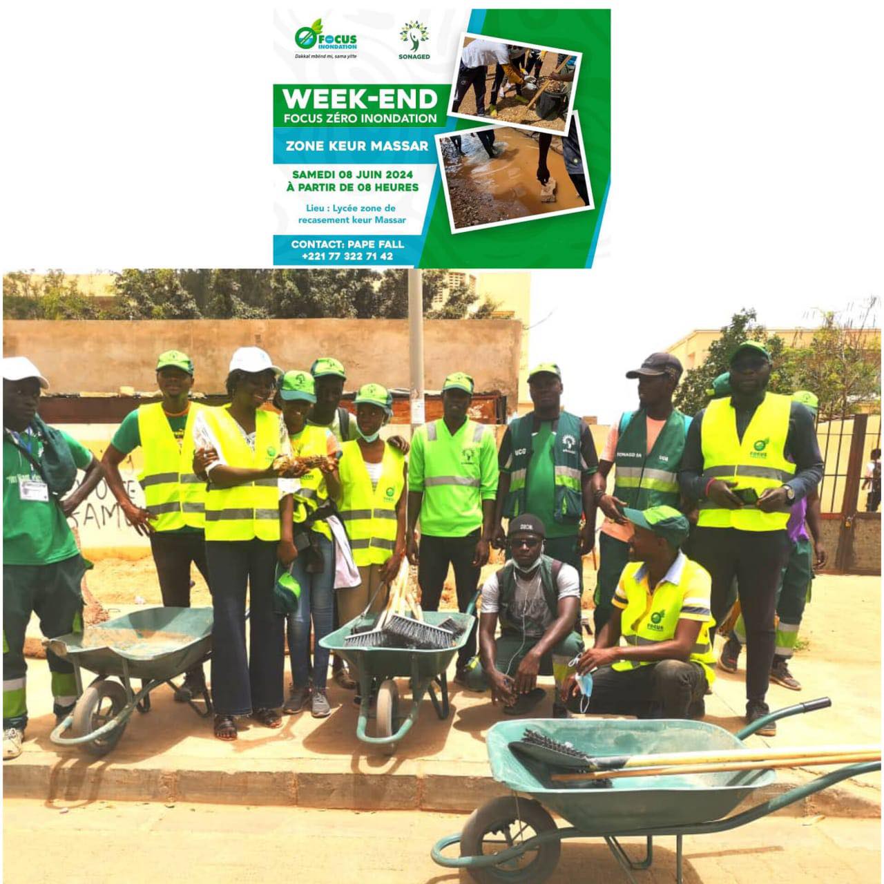 Collaboration avec UCG SONAGED pour une journée de "Set Setal" à Keur Massar